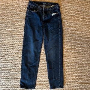 Old Navy Women's Straight Leg Jeans - Dark Blue